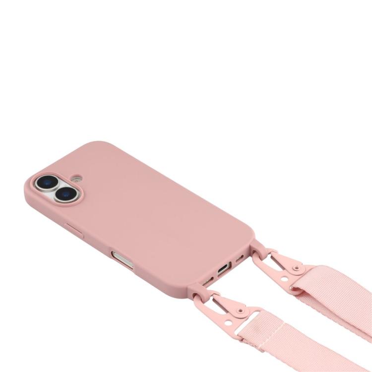 For iPhone 17 TPU Soft Matte Phone Case with Long Lanyard
