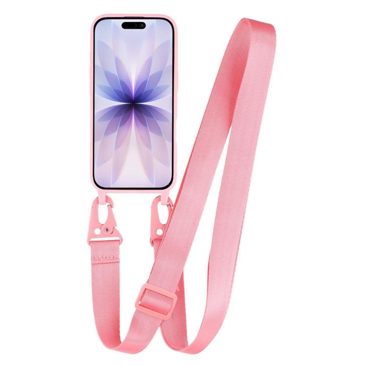 For iPhone 17 TPU Soft Matte Phone Case with Long Lanyard