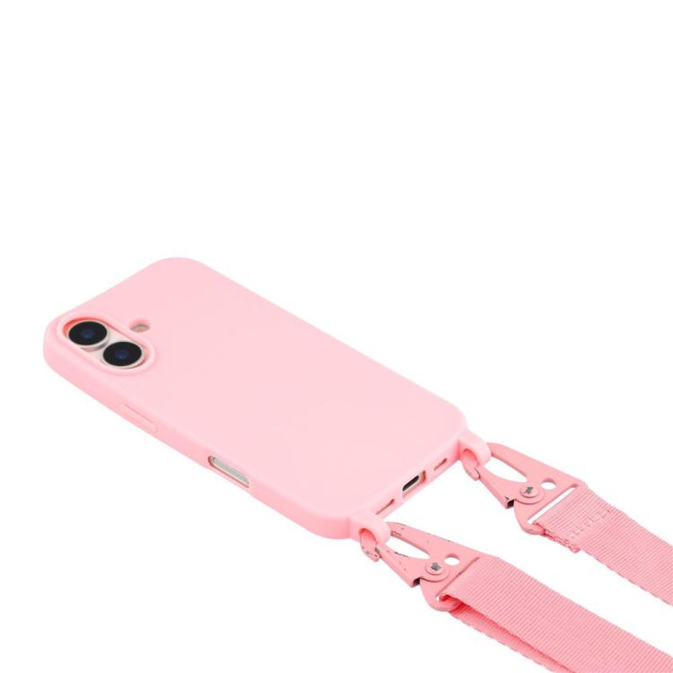 For iPhone 17 TPU Soft Matte Phone Case with Long Lanyard