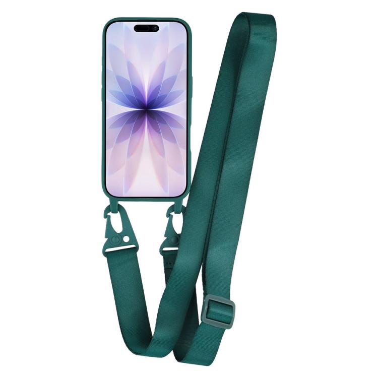 For iPhone 17 TPU Soft Matte Phone Case with Long Lanyard