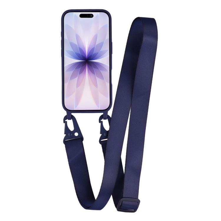 For iPhone 17 TPU Soft Matte Phone Case with Long Lanyard