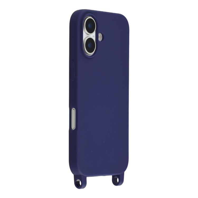 For iPhone 17 TPU Soft Matte Phone Case with Long Lanyard