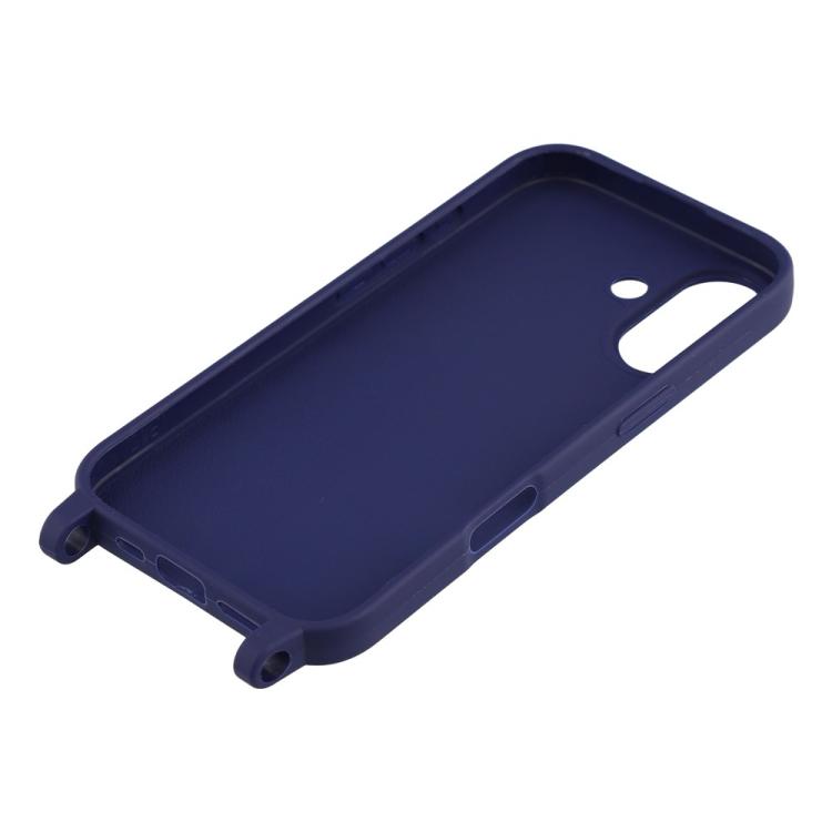 For iPhone 17 TPU Soft Matte Phone Case with Long Lanyard