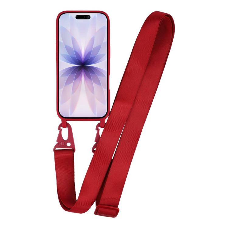 For iPhone 17 TPU Soft Matte Phone Case with Long Lanyard