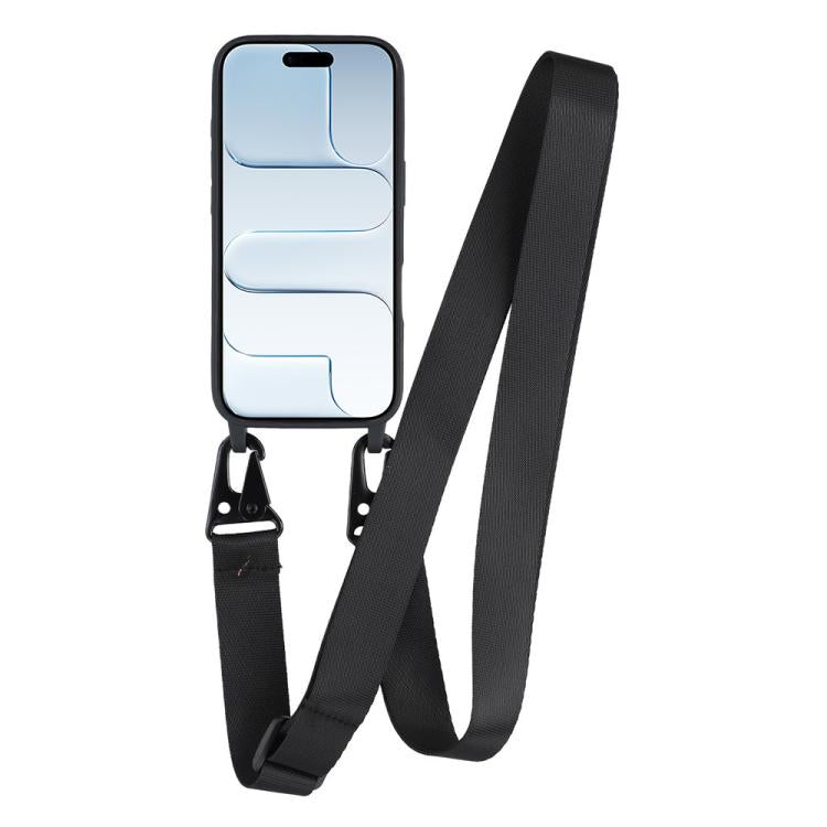 For iPhone Air TPU Soft Matte Phone Case with Long Lanyard
