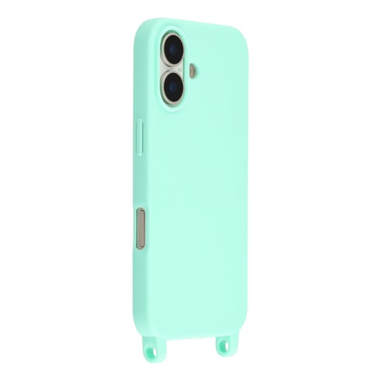 For iPhone Air TPU Soft Matte Phone Case with Long Lanyard