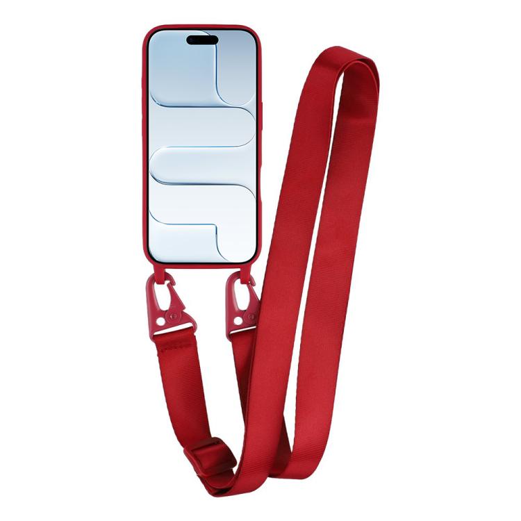 For iPhone Air TPU Soft Matte Phone Case with Long Lanyard