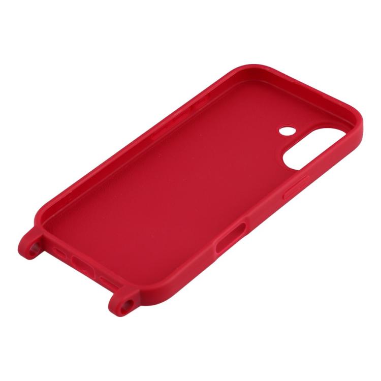 For iPhone Air TPU Soft Matte Phone Case with Long Lanyard