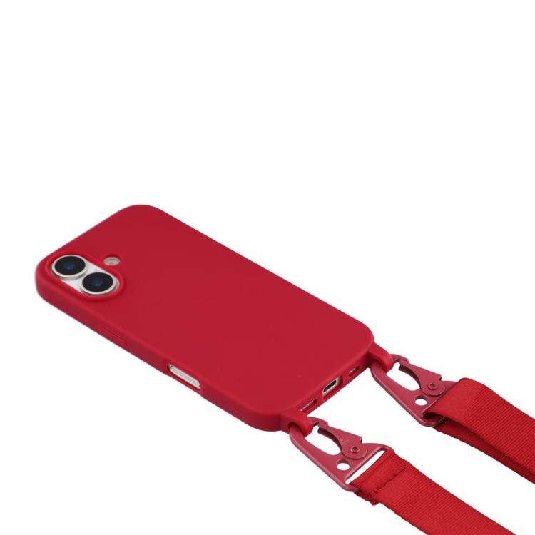 For iPhone Air TPU Soft Matte Phone Case with Long Lanyard