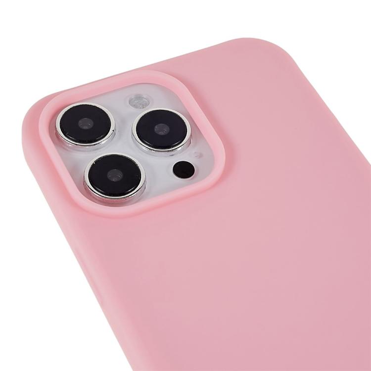 For iPhone 15 Pro TPU Soft Matte Phone Case with Long Lanyard