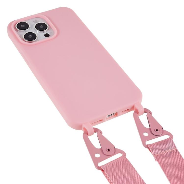 For iPhone 12 Pro TPU Soft Matte Phone Case with Long Lanyard