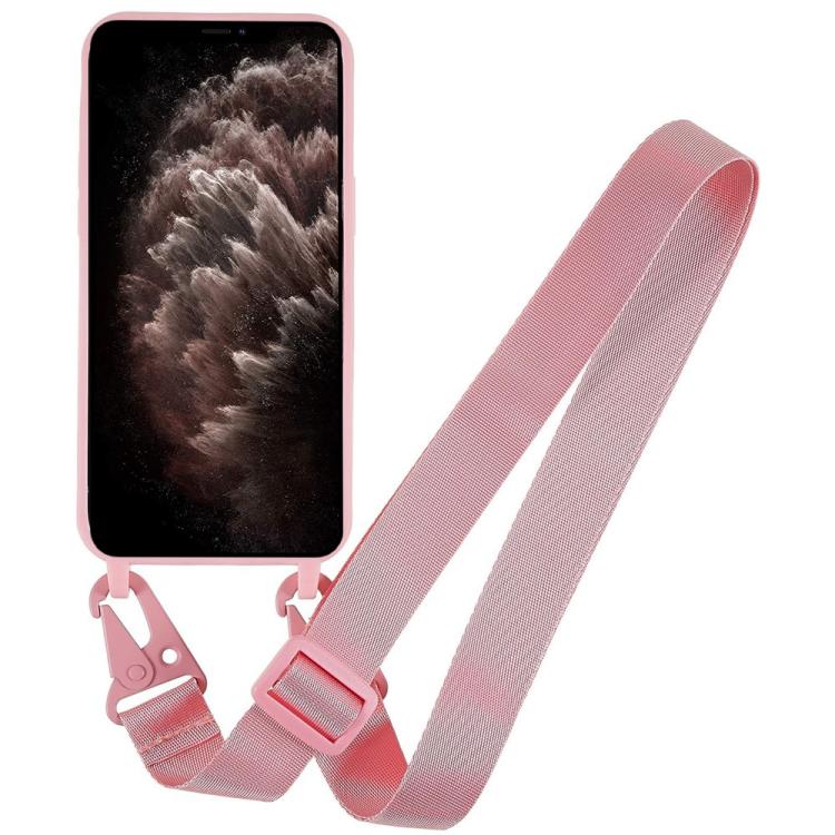 For iPhone 11 Pro Max TPU Soft Matte Phone Case with Long Lanyard