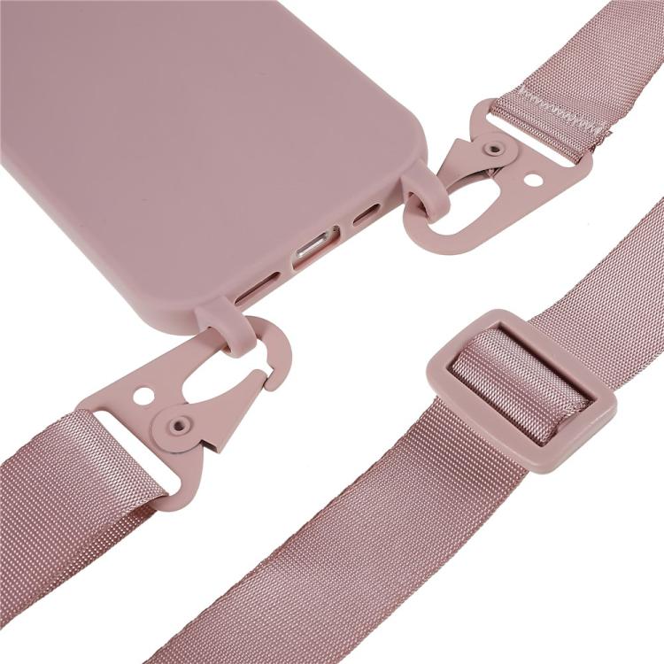 For iPhone 11 TPU Soft Matte Phone Case with Long Lanyard