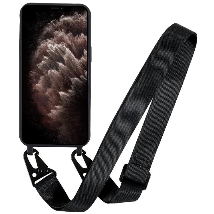 For iPhone 11 Pro TPU Soft Matte Phone Case with Long Lanyard