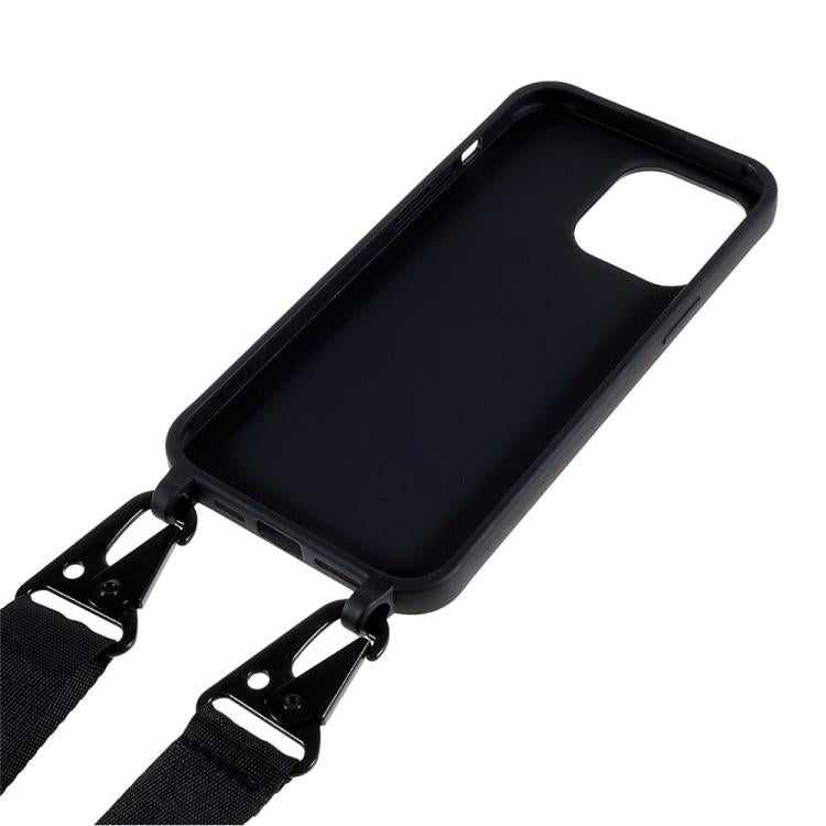 For iPhone 11 Pro TPU Soft Matte Phone Case with Long Lanyard