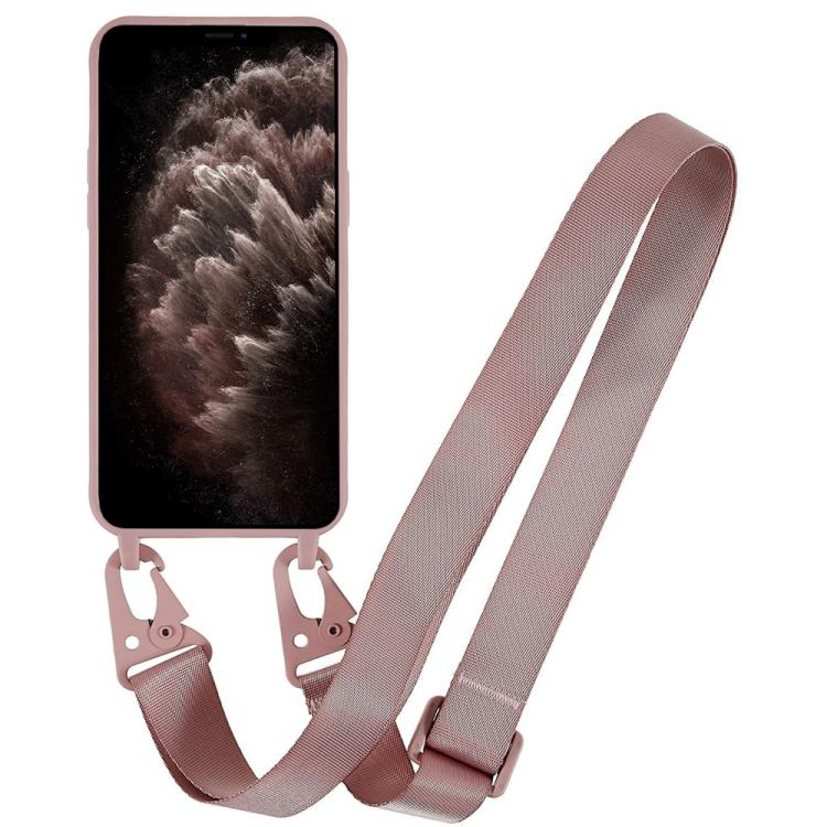 For iPhone 11 Pro TPU Soft Matte Phone Case with Long Lanyard