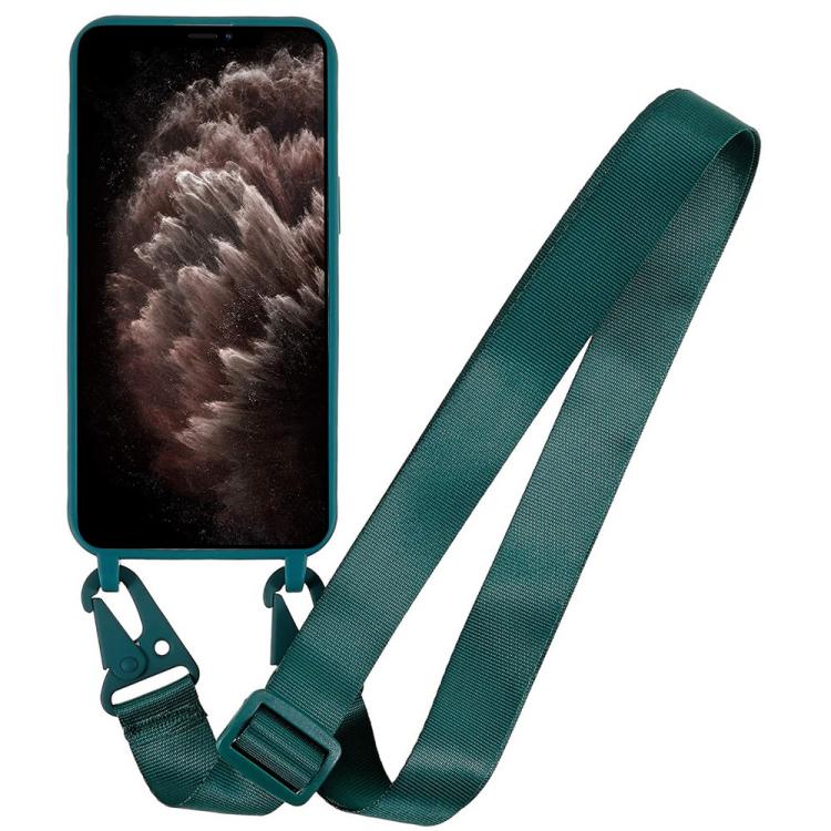 For iPhone 11 Pro TPU Soft Matte Phone Case with Long Lanyard