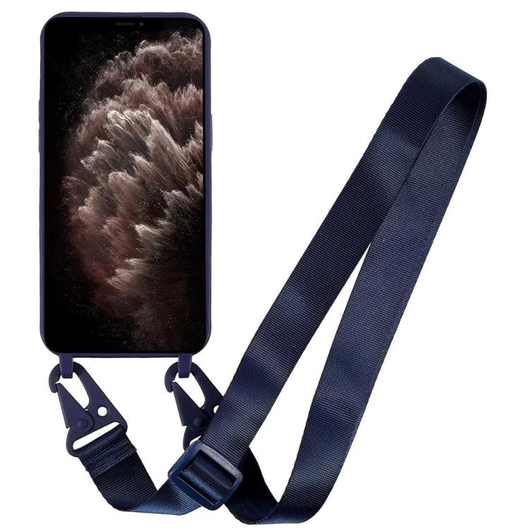 For iPhone 11 Pro TPU Soft Matte Phone Case with Long Lanyard