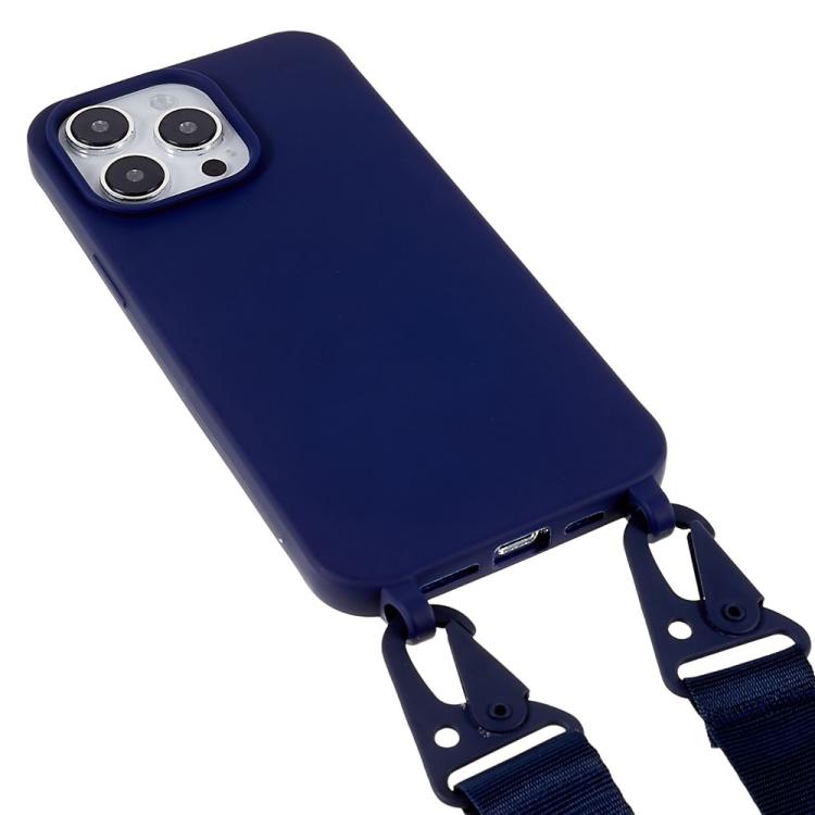 For iPhone 11 Pro TPU Soft Matte Phone Case with Long Lanyard