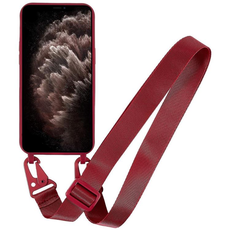 For iPhone 11 Pro TPU Soft Matte Phone Case with Long Lanyard