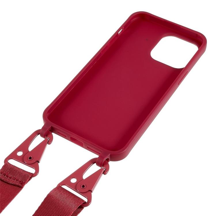 For iPhone 11 Pro TPU Soft Matte Phone Case with Long Lanyard