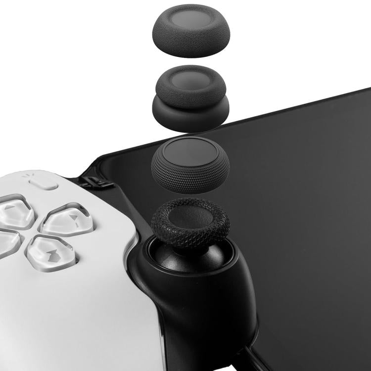 XDcase 6pcs Joystick Thumb Grip Cap Stackable Cover for Nintendo Switch Pro Controller - Black