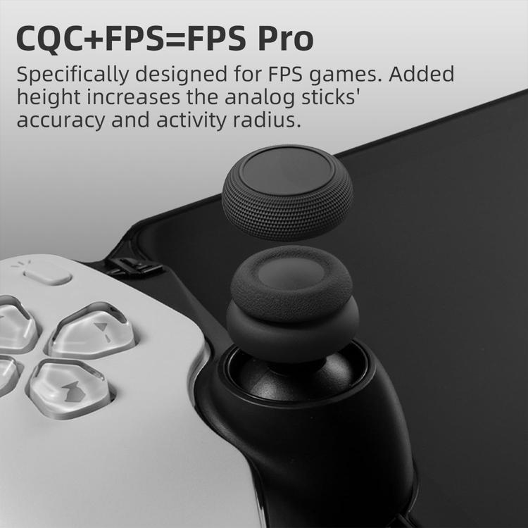 XDcase 6pcs Joystick Thumb Grip Cap Stackable Cover for Nintendo Switch Pro Controller - Black