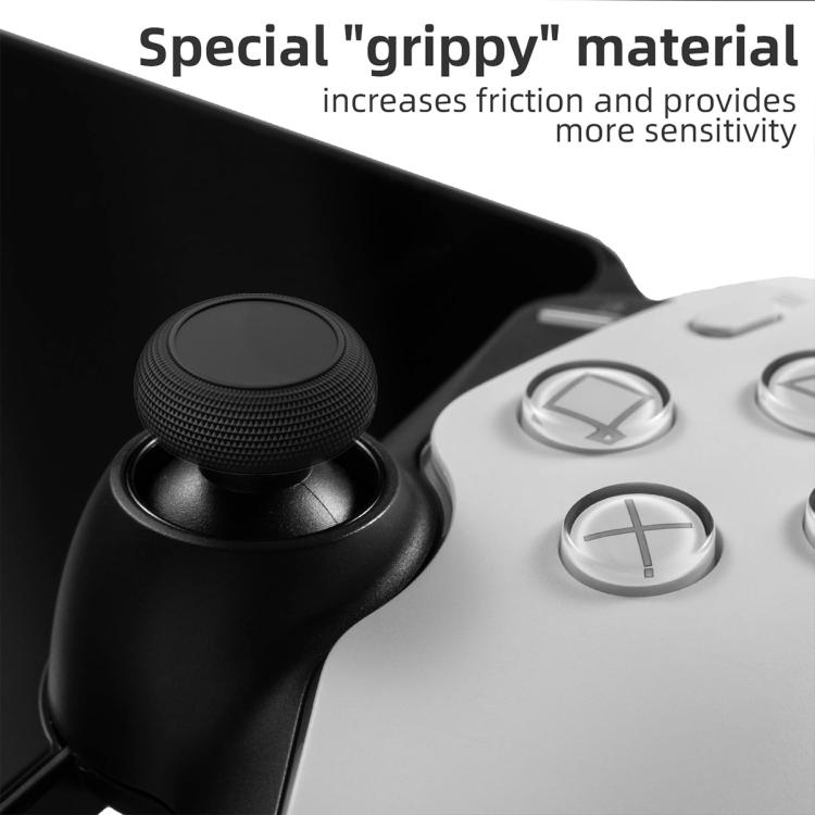 XDcase 6pcs Joystick Thumb Grip Cap Stackable Cover for Nintendo Switch Pro Controller - Black