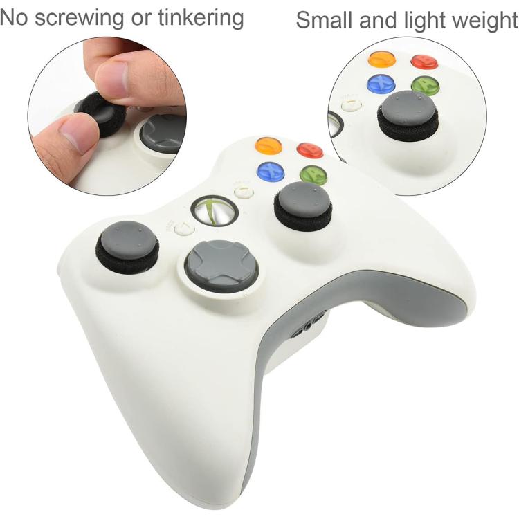XDcase 18pcs Joystick Damping Rings for Nintendo Switch Joy-Con - Black/Grey