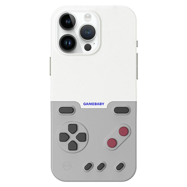 For iPhone 16 Pro Max BitmoLab GAMEBABY Retro Handheld Game Console Design Phone Case