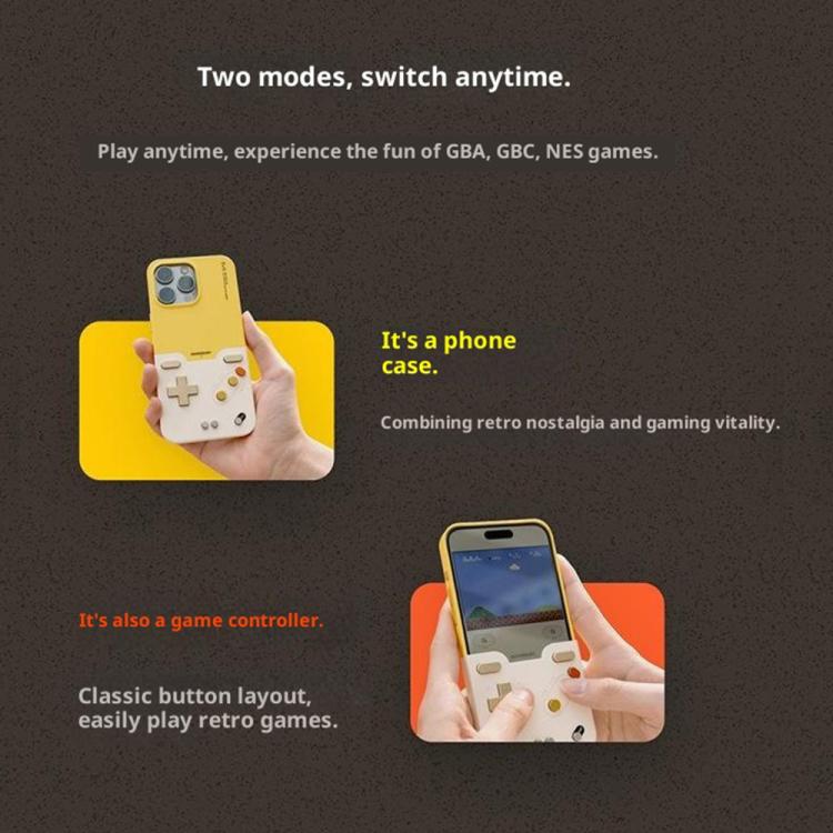 For iPhone 17 Pro BitmoLab GAMEBABY Retro Handheld Game Console Design Phone Case