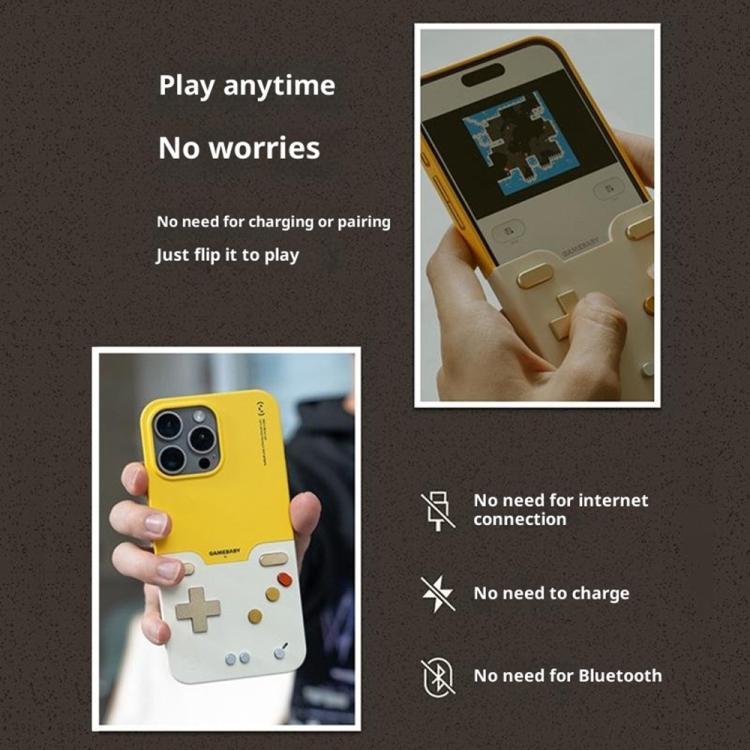 For iPhone 17 Pro BitmoLab GAMEBABY Retro Handheld Game Console Design Phone Case