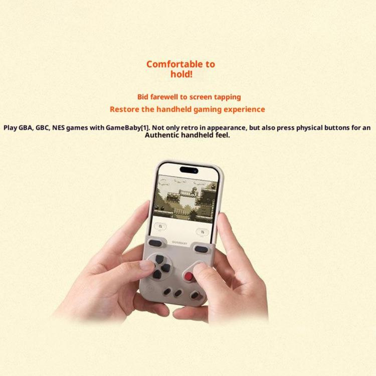 For iPhone 17 Pro BitmoLab GAMEBABY Retro Handheld Game Console Design Phone Case