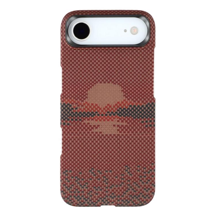 For iPhone Air Aramid Fiber Magnetic Phone Case with Metal Lens Frame