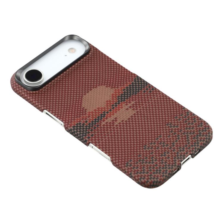For iPhone Air Aramid Fiber Magnetic Phone Case with Metal Lens Frame