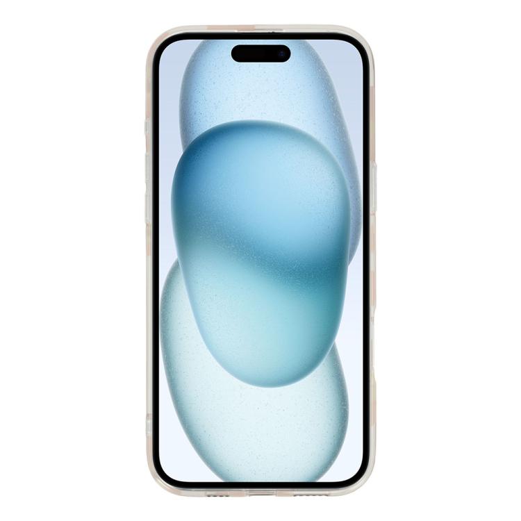 For iPhone 15 Floral Pattern TPU + PC Magnetic Phone Case