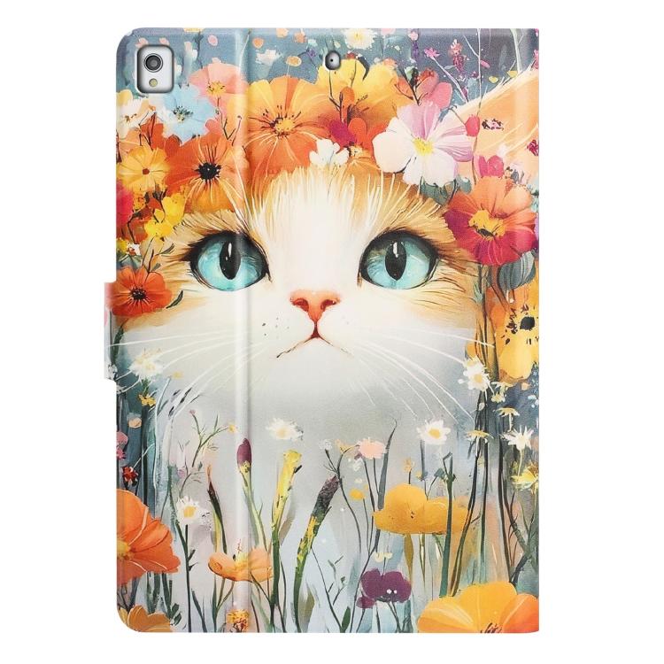 For iPad 10.2 2021 / 10.5 2019 Litchi Texture Voltage Painted Vegan Leather Smart Tablet Case