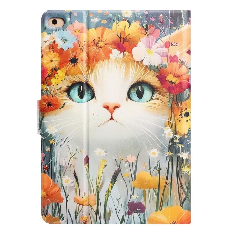 For iPad 9.7 2018 / 2017 Litchi Texture Voltage Painted Vegan Leather Smart Tablet Case