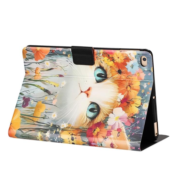 For iPad 9.7 2018 / 2017 Litchi Texture Voltage Painted Vegan Leather Smart Tablet Case
