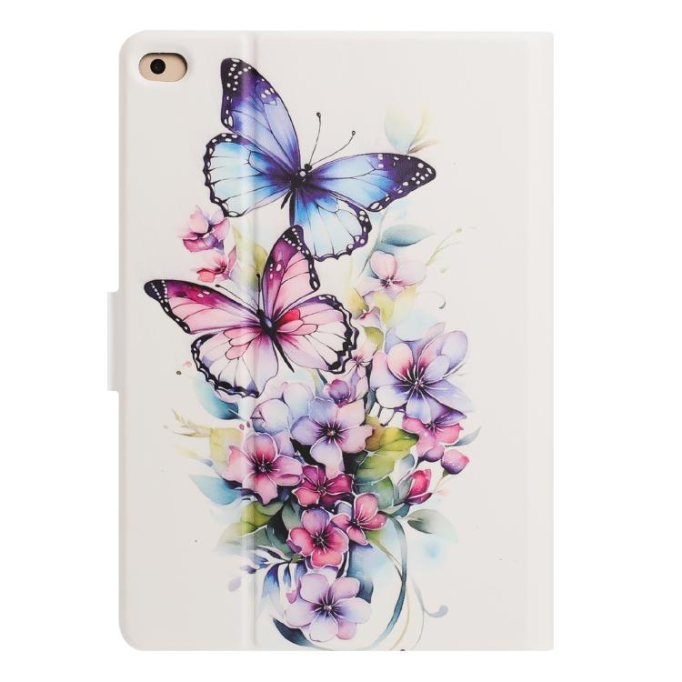 For iPad 9.7 2018 / 2017 Litchi Texture Voltage Painted Vegan Leather Smart Tablet Case