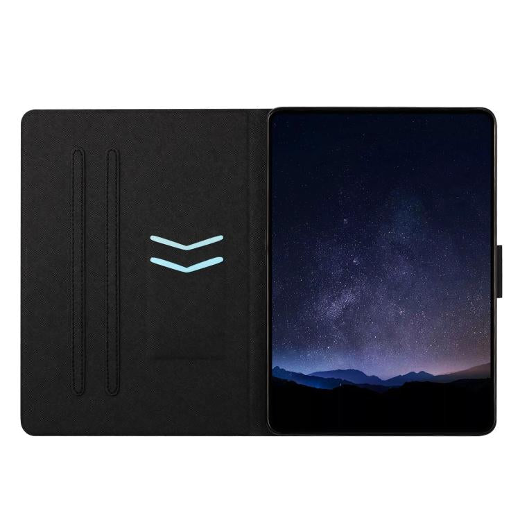 For iPad 9.7 2018 / 2017 Litchi Texture Voltage Painted Vegan Leather Smart Tablet Case