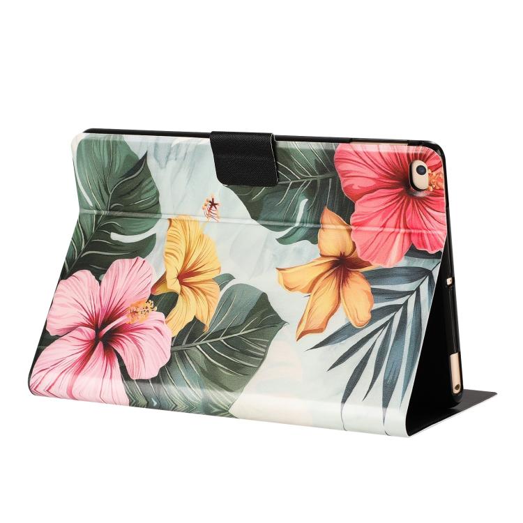 For iPad 9.7 2018 / 2017 Litchi Texture Voltage Painted Vegan Leather Smart Tablet Case