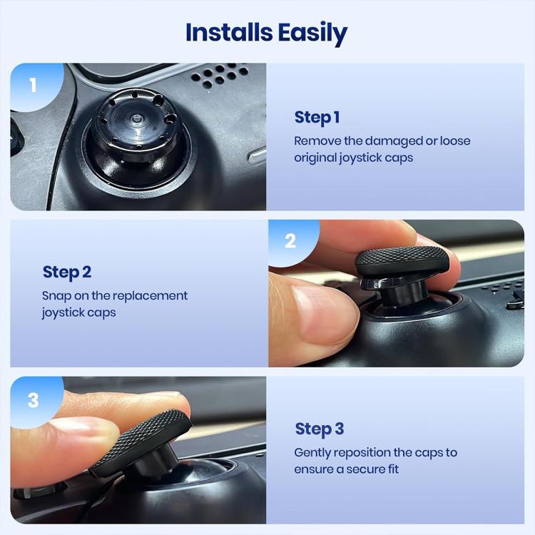 XDcase 10pcs Joystick Replacement Thumb Grip Caps for PS5 / PS4