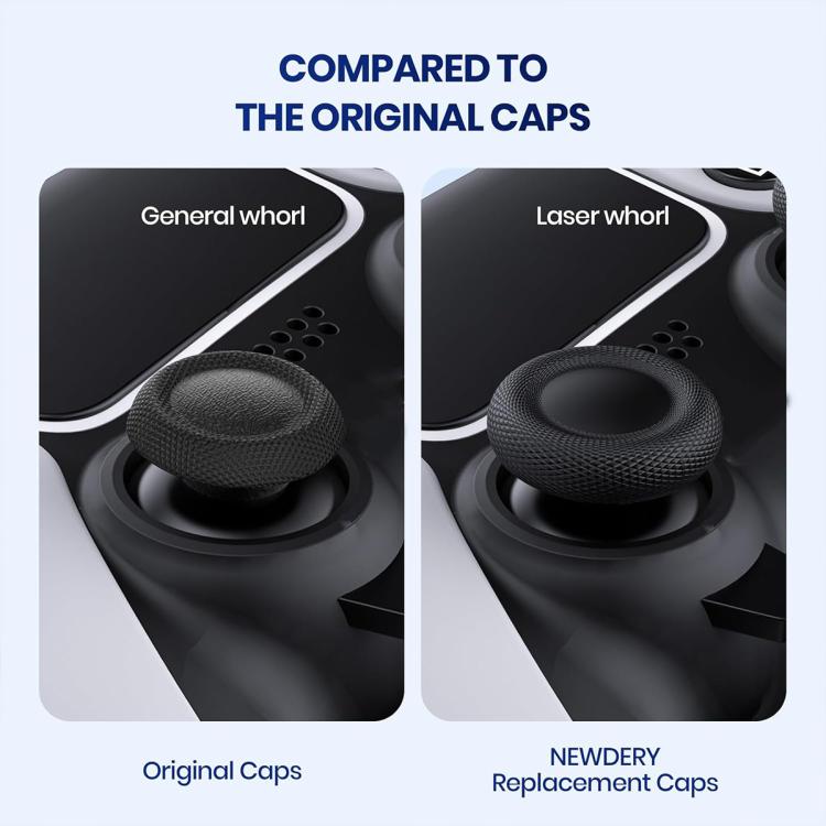 XDcase 10pcs Joystick Replacement Thumb Grip Caps for PS5 / PS4