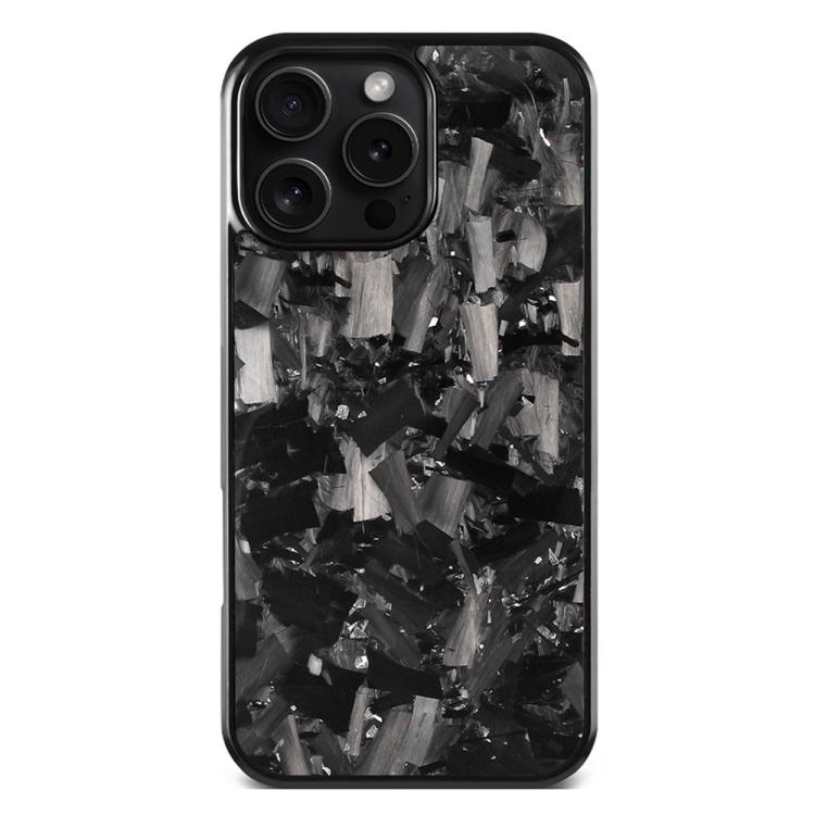 For iPhone 16 Pro Carbon Fibre PC + TPU Magnetic Phone Case