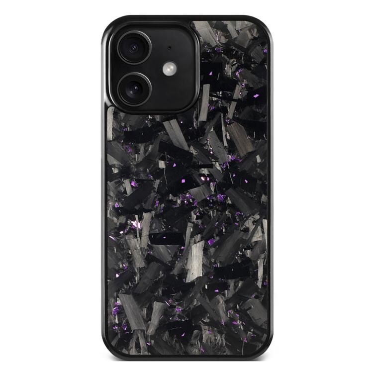 For iPhone 12 Carbon Fibre PC + TPU Magnetic Phone Case