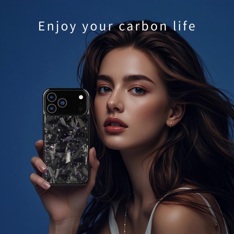 For iPhone 16e / 17e Carbon Fibre PC + TPU Magnetic Phone Case