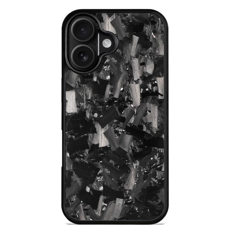 For iPhone 16 Carbon Fibre PC + TPU Phone Case