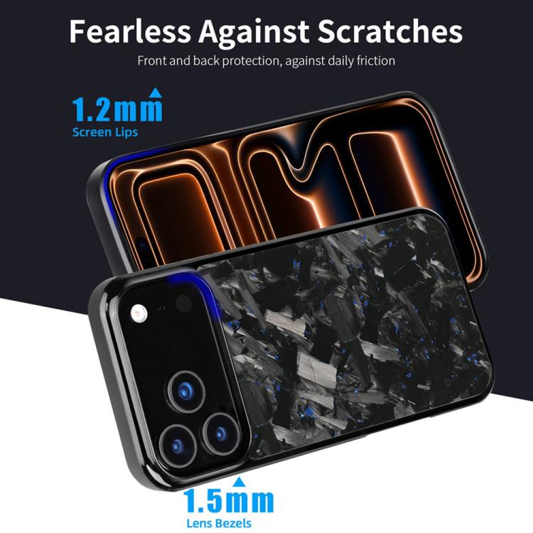 For iPhone 15 Pro Carbon Fibre PC + TPU Phone Case