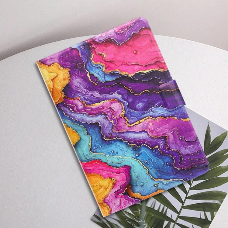 For Lenovo Tab M10 3rd Gen Litchi Texture Voltage Painted Vegan Leather Smart Tablet Case